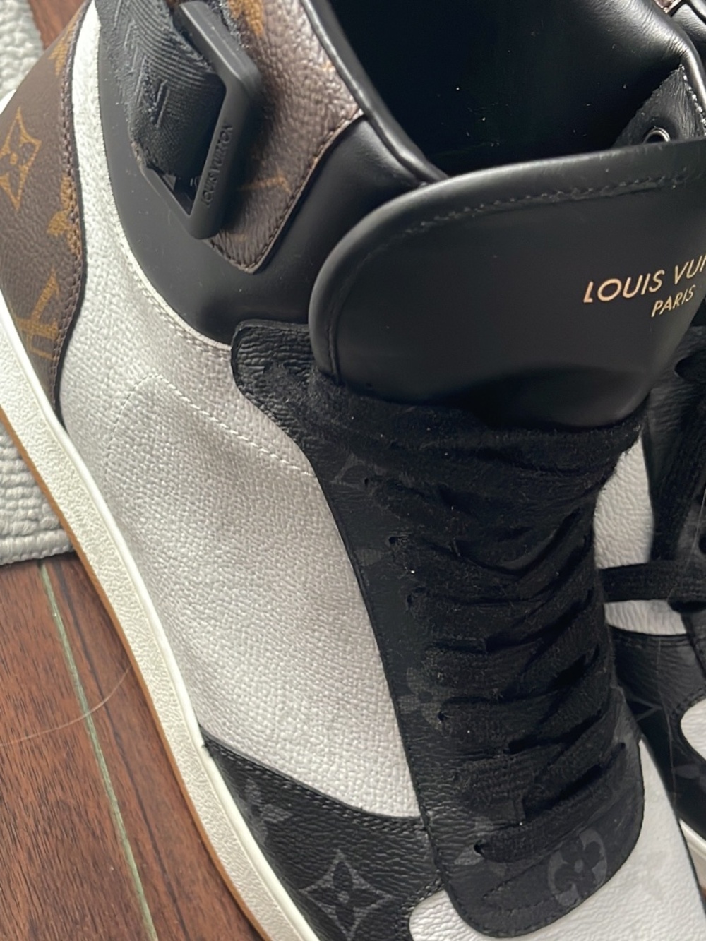 Louis Vuitton high tops - size 12 brand new
